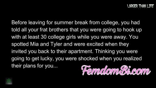 Mias Menagerie – Tyler And Mia Shrink The Frat Boy