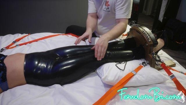Girl Next Door Domme Lottie LaLay Stocked, Toetied and Tickled in Latex Pants Girl Next Door Domme Lottie LaLay Stocked, Toetied and Tickled in Latex Pants